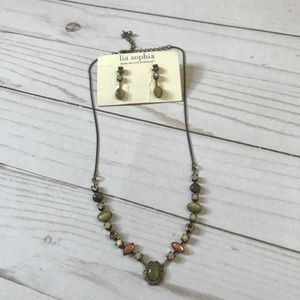 Necklace with matching earrings